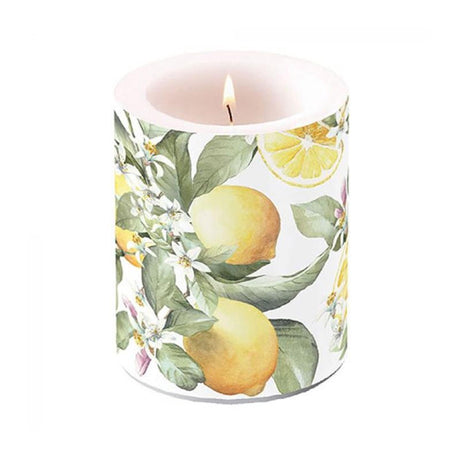 Candela Ambiente limoni piccoli ø7,5xh8cm