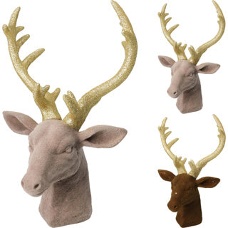 Cervo decorativo 19 cm 2 colori ass | 4 pezzi