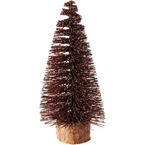 No brand Albero di Natale 14 cm marrone | 12 pezzi