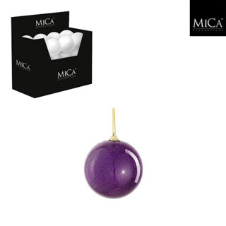 Espositore da 24 pezzi pallina infrangibile viola - d8cm