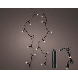 Kaemingk led duracharge luci di base 8 funzioni effetto scintillante per esterni 367,5 cm