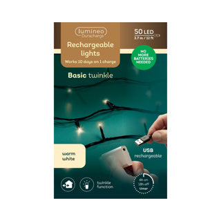 Kaemingk led duracharge luci di base 8 funzioni effetto scintillante per esterni 367,5 cm