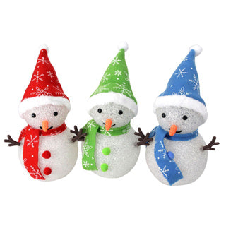 Pupazzo di neve senza marca led 3xaaa 20 cm