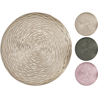Piastra base senza marca metallizzata opaca | 6 pezzi