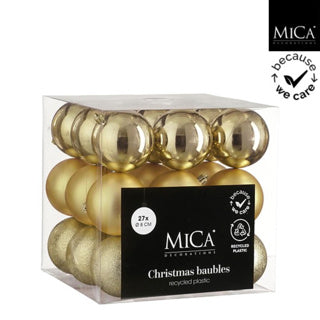 Palla Edelman infrangibile oro 27 pezzi - d8cm