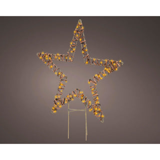 Kaemingk micro led paletto leggero in vimini lunghezza esterna fissa.1 cm x l.48 cm x h.54 cm