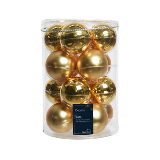 Kaemingk Palle di Natale in vetro lucido, opaco mixdia8cm