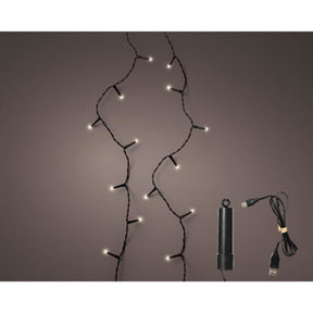 Kaemingk led duracharge luci di base 8 funzioni effetto scintillante per esterni 1500 cm