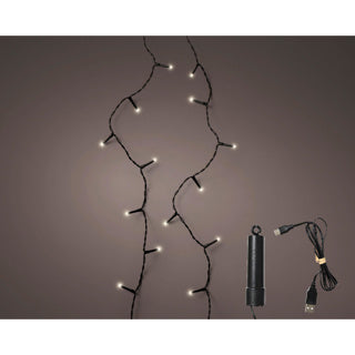 Kaemingk led duracharge luci di base 8 funzioni effetto scintillante per esterni 1500 cm