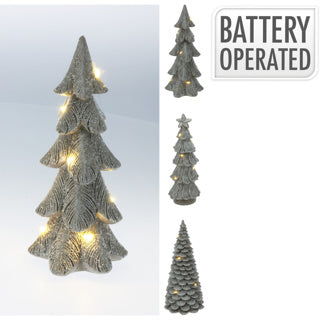 Albero di Natale con design LED 21 cm 3ass