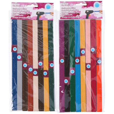 Strisce di carta artigianali 26 cm, 40 pz.