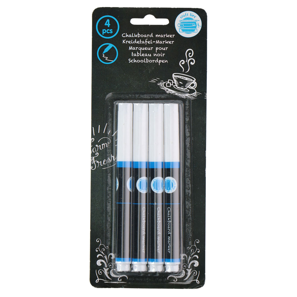 Blackboard Pent Chalk, 4st.