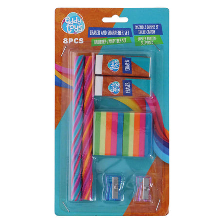 Set gomma e temperamatite Eddy Toys, 8 pz.