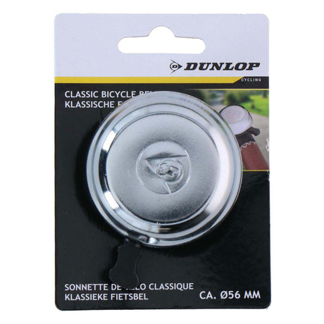 Classico campanello per bicicletta Dunlop color argento