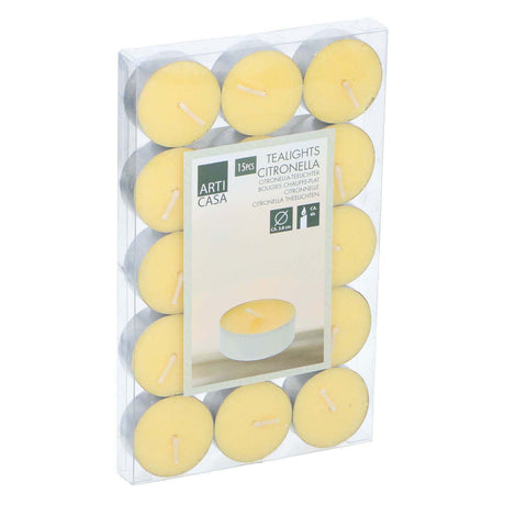 Candela alla citronella per esterni, 15 pz.