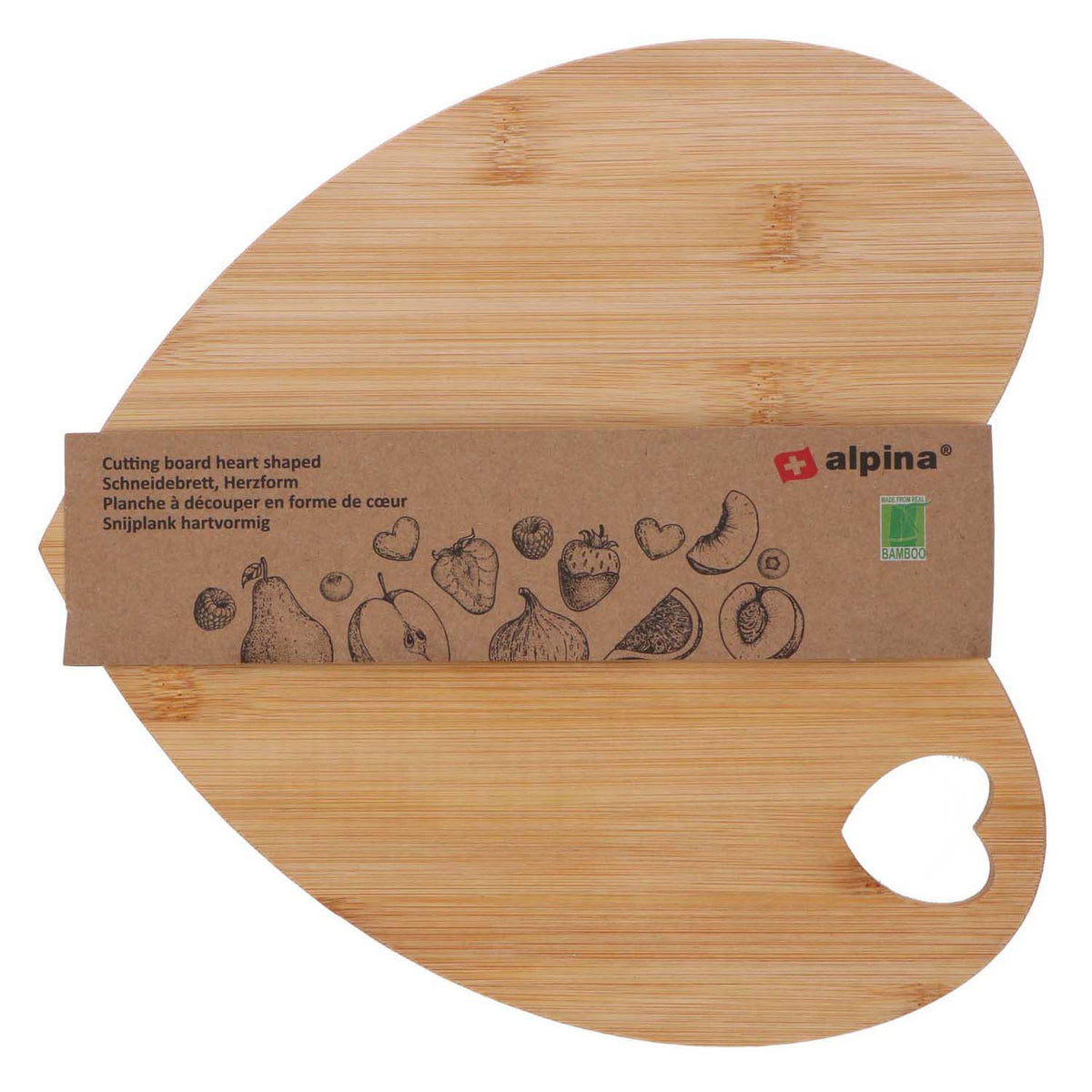Tagliere Alpina a forma di cuore