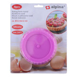 Stampo da forno in silicone Alpina rotondo, 4 pz
