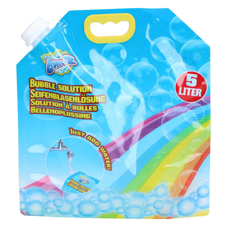 Bubblez bubblez bubble soap 5 litri - ricarica per soffiatore di bolle - bottiglia grande di liquido per bolle di sapone per bambini
