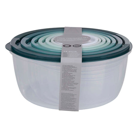 Scatola portaoggetti 6 pezzi con coperchio, rotonda