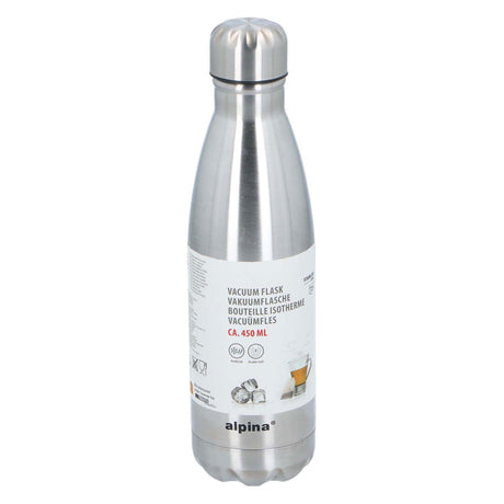 Bottiglia termica Alpina in acciaio inossidabile da 470 ml