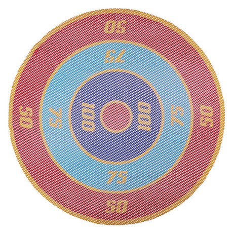 Eddy Toys gioco lancio 5 pezzi - giochi piscina per bambini - gioco bersaglio galleggiante con dischi - gioco per acqua e giardino - diametro 65 cm - multicolore