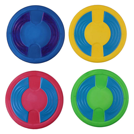 Eddy Toys gioco lancio 5 pezzi - giochi piscina per bambini - gioco bersaglio galleggiante con dischi - gioco per acqua e giardino - diametro 65 cm - multicolore
