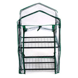 Scatola per coltivazione serra Kinzo 45 x 50 x 80 cm - serra da giardino a 2 piani - serra compatta per piante e scatola per coltivazione - resistente alle intemperie e trasparente