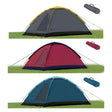 Tenda a cupola piccola Yosemite Lifetime per 2 persone 200x120 cm rossa