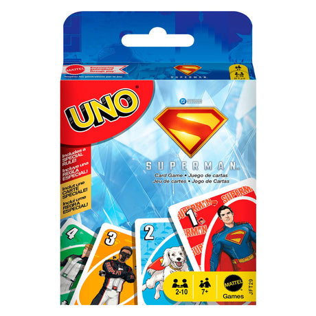 Mattel uno gioco di carte superman