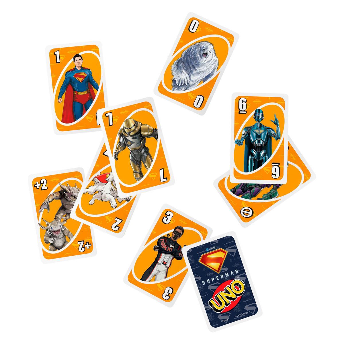 Mattel uno gioco di carte superman