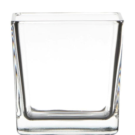 Vaso in vetro Hatchet cubo 10x10x10cm
