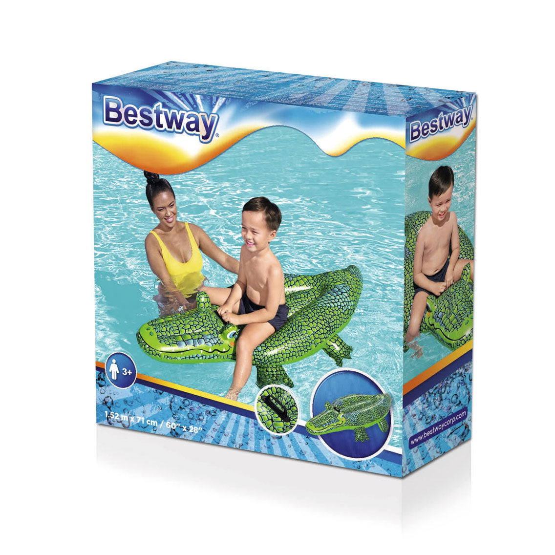 Cavalcabile in coccodrillo gonfiabile Bestway