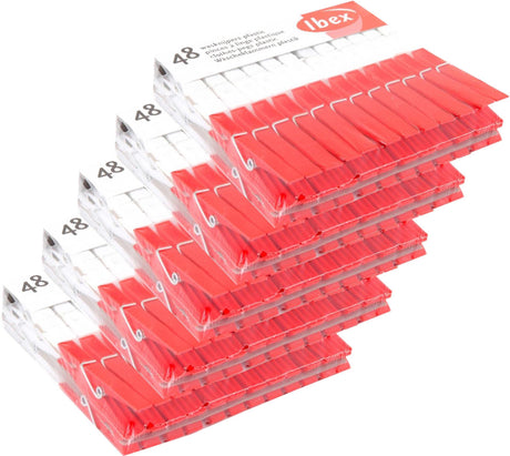 Mollette Stambecco plastica 48pz.5set