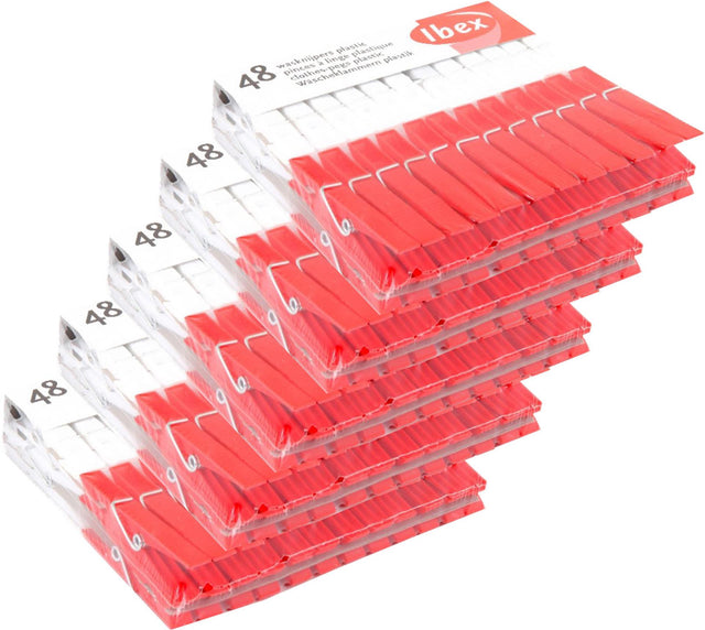 Mollette Stambecco plastica 48pz.5set