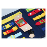 Eddy Toys Libro di attività Montessori: imparare ad aprire e chiudere i vestiti, praticare le abilità motorie