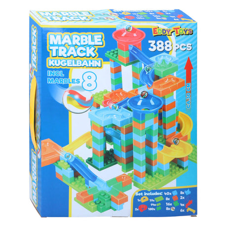 Pista per biglie Eddy Toys da 388 pezzi