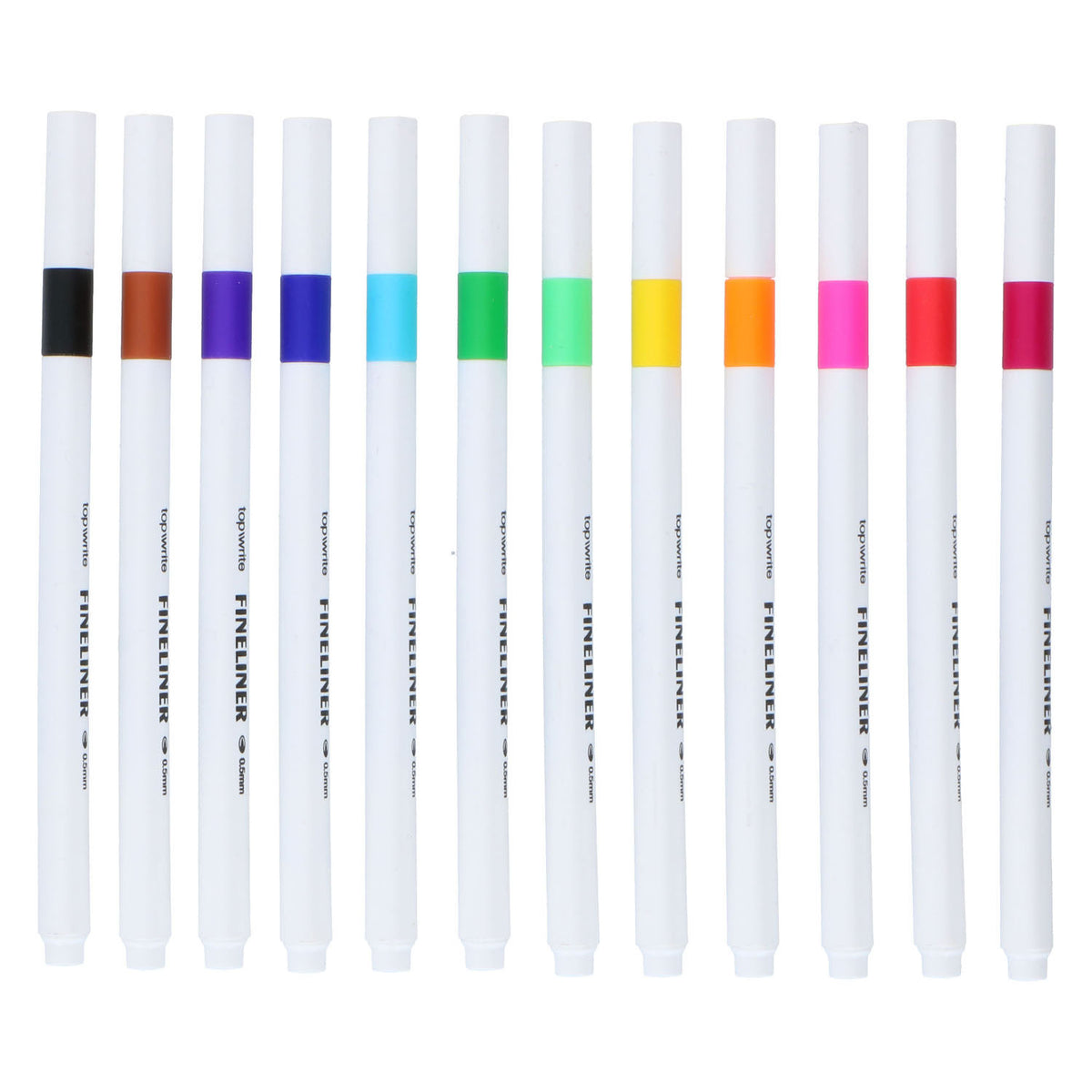 Fineliner colorati, 12 pz.