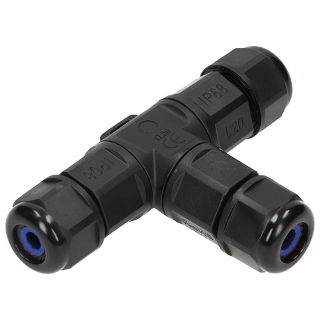 Connettore per cavo impermeabile Orno a 3 fili - splitter a T - attacco rapido - connettore IP68 (cavo per cavo box di giunzione)