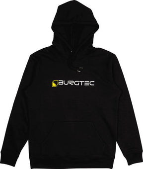 Felpa con cappuccio Burgtec nera con logo
