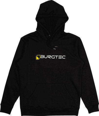 Felpa con cappuccio Burgtec nera con logo