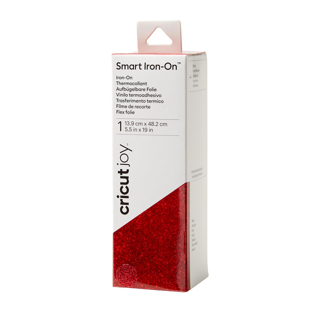 Cricut Joy • termoadesivo intelligente glitter rosso