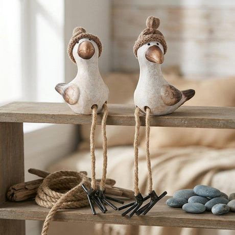 Boltze home figure Simon gabbiano con gambe pendenti 22 cm