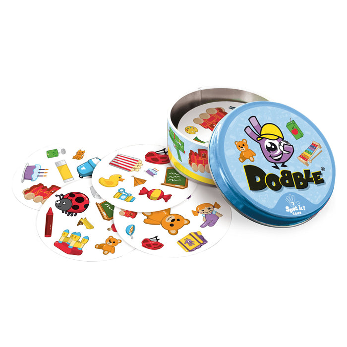 Gioco di carte per bambini Asmodee Zigomatico Dobble - Gioco veloce con animali per bambini
