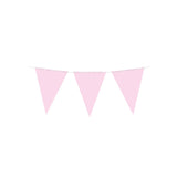 Paperdreams party vlag - baby roze 10 meter pe polyetheen