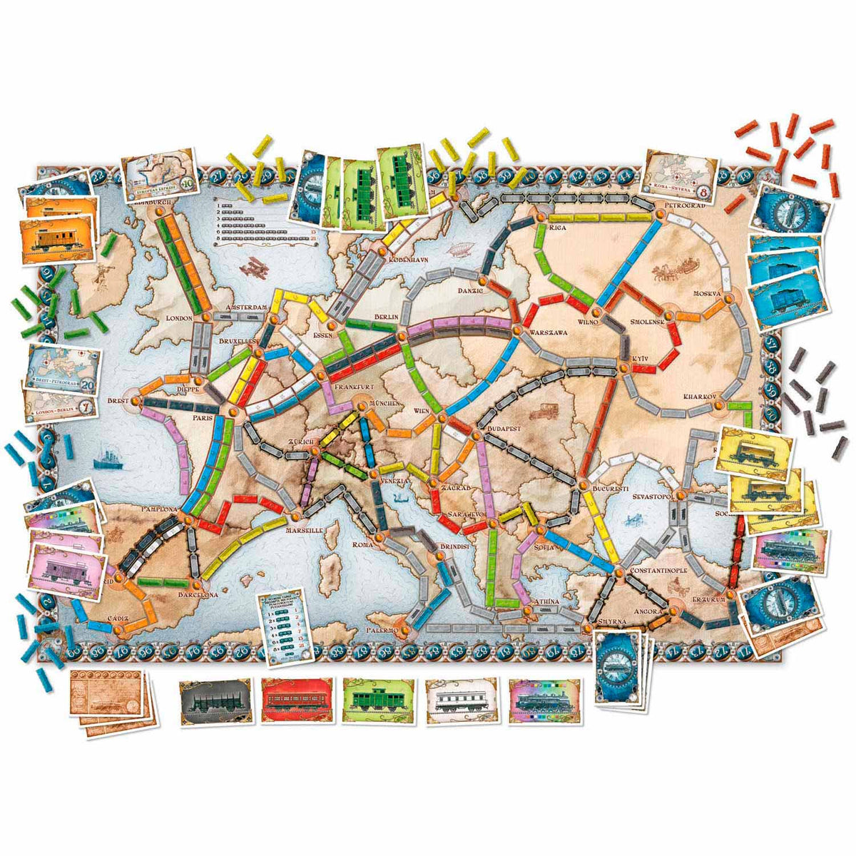 Biglietto tattico per cavalcare il gioco da tavolo in Europa