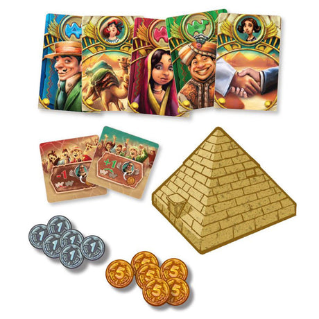 Asmodee eggertspiele camel up - gioco da tavolo corsa di cammelli - nuova edizione con palma 3D