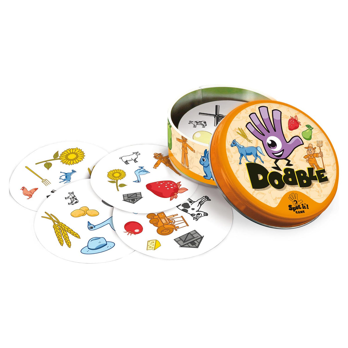 Gioco di carte Dobble Farm da 4 anni 2-5 giocatori