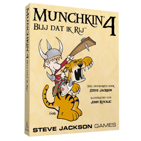Giochi di Steve Jackson Munchkin 4 Glad I Ride - Espansione del gioco di carte - 12+ anni