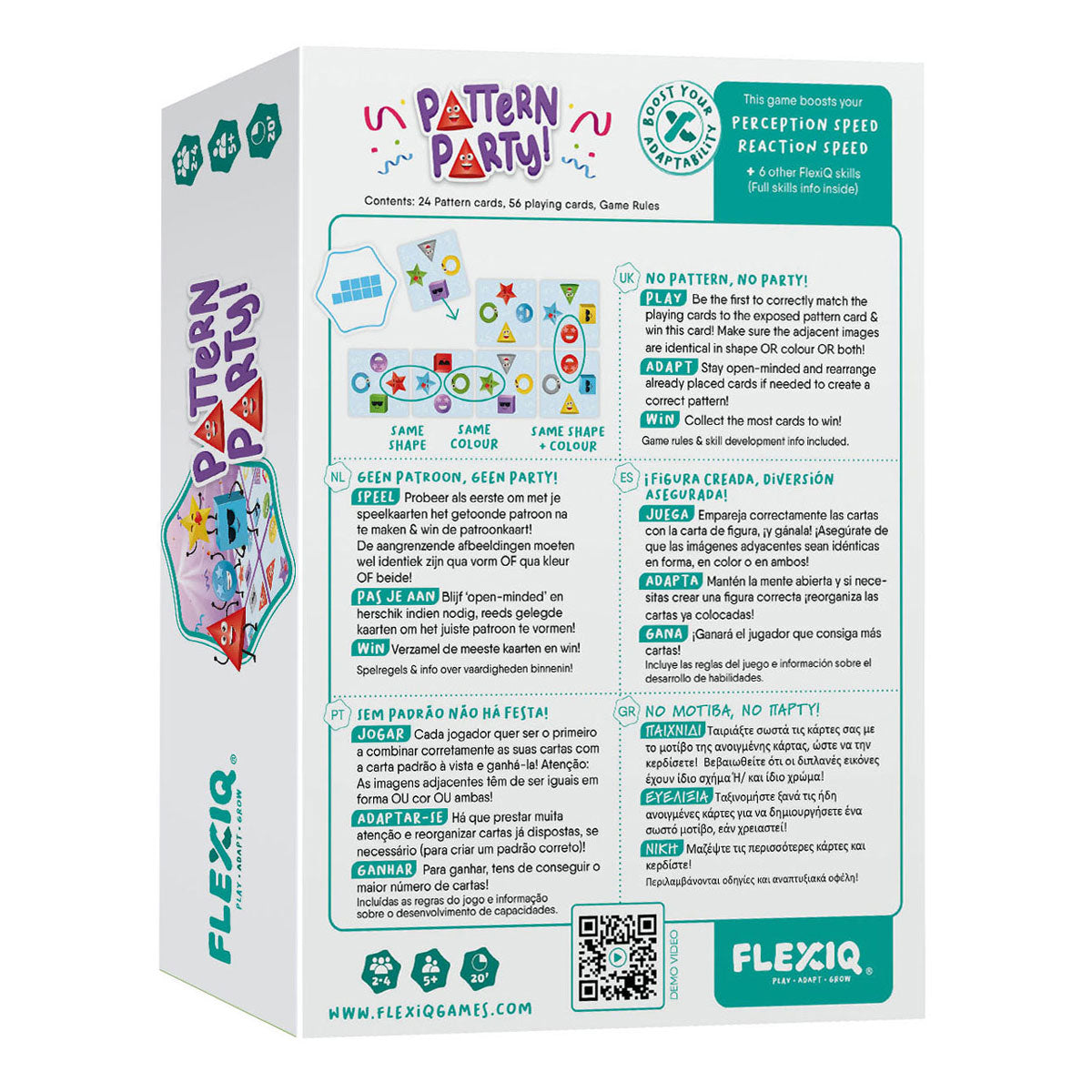 Festa con motivo Flexiq! gioco di carte