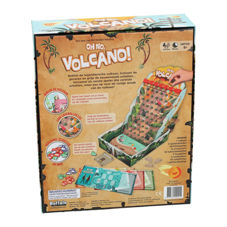 Gioco di carte Asmodee oh no vulcano - 2-4 giocatori